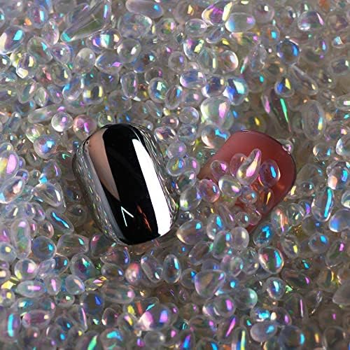 50g sićušna kaldrma za nokte hirineston mješovita veličina nepravilna okrugle kristalne perle ukrasi za umjetnost noktiju