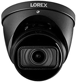 Lorex 4K Motorizirana varifokalna Smart IP kupola sigurnosna kamera s zvukom za slušanje i snimanje u stvarnom vremenu-crno