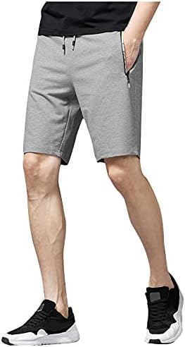 Muške sportske kratke hlače muške Ležerne hlače za vježbanje s elastičnim pojasom i džepovima s patentnim zatvaračem