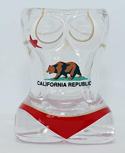 Kalifornijska čaša s medvjeđom zastavom u obliku punog bikinija