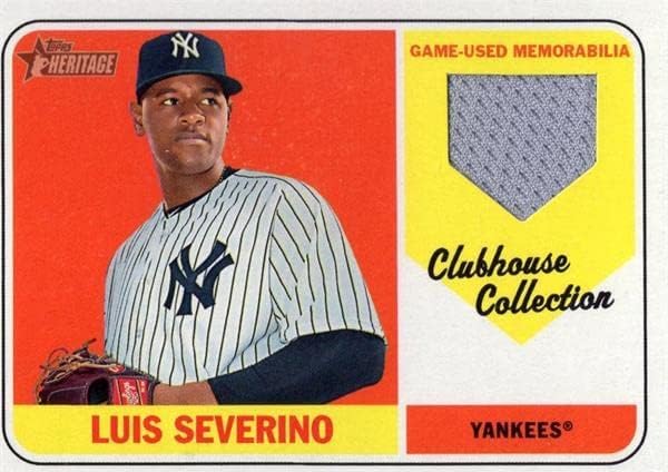 Luis Severino igrač istrošen Jersey Patch Baseball Card 2018 Topps Heritage Clubhouse kolekcija CCRLS - MLB igra korištena