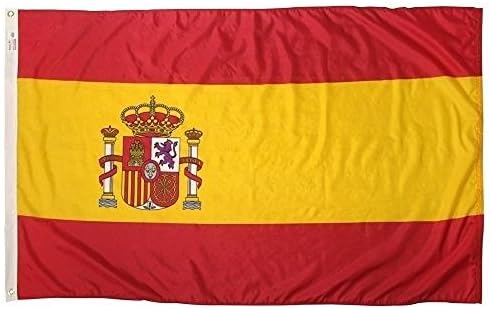 5x8 ft zastava španjolske španjolske zastave gruba tex pletena 5'x8 'natpis