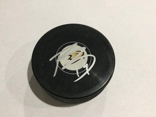 Hokejaški pak Anaheim Ducks s autogramom Troja Terri - a-NHL PAKOVI s autogramima