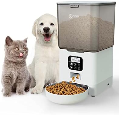 Automatske hranilice za mačke od 5,6 l, dozator mačje hrane za 20 obroka, 4 obroka dnevno, dozator suhe hrane za kućne ljubimce