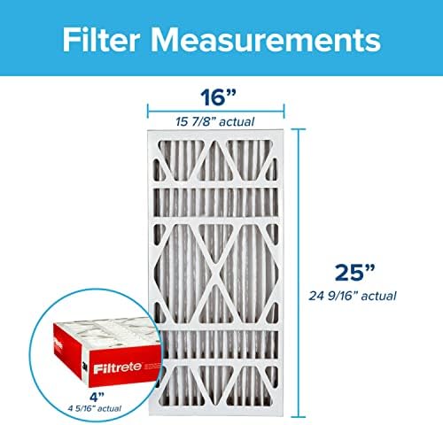 Filtriranje 20x20x4, filter za peći ac, MPR 1550 DP, Duboko ruga Healthy Living Ultra Allergen, 4 pakiranja i 16x25x4, filter