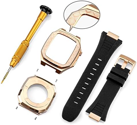 CNHKAU modifikacija Kit Metal Bezel za Apple Watch 8 7 6 5 4 4 42 mm 44 mm 45 mm 45 mm okvir za satove metalne remen Zamjena