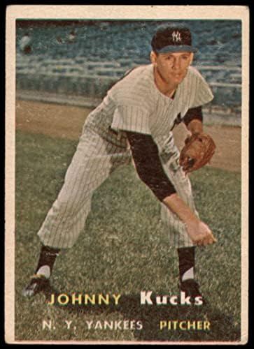 1957. Topps 185 Johnny Kucks New York Yankees Dean's Cards 2 - Dobri Yankees
