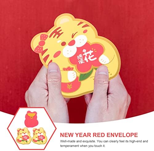 Dječja torbica 2022 zodijak crvene omotnice 3pcs kineske omotnice za novac bet sretni novčani paketi Nova godina Pogledajte