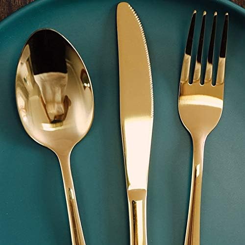 Setovi posuđa zlatni luksuzni set noževa za kućanstvo vilice i žlice za odrezak zapadnog stila Setovi posuđa za kućne restorane