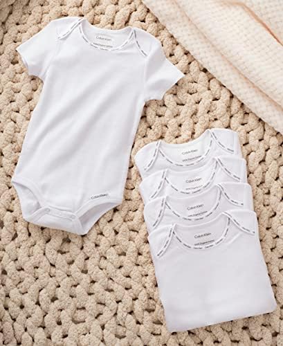 Calvin Klein Organic Baby Essentials 5 Pack Bodysuits