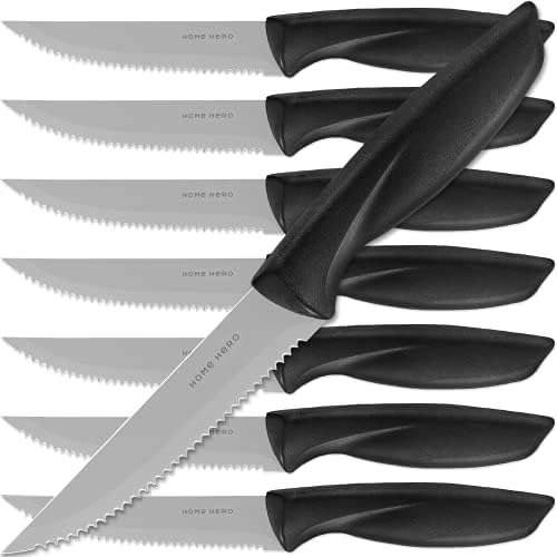 Set kuhinjskih noževa, set noževa za odrezak i kuhinjski noževi opće namjene-Ultra oštri noževi od nehrđajućeg čelika s visokim