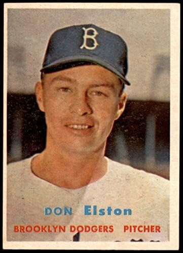 1957. Topps 376 Don Elston Brooklyn Dodgers Ex Dodgers