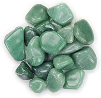 Materijali hipnotičkih dragulja: 3 lbs zeleni aventurine srušeni kamenje aa ocjene iz Brazila - skupno prirodno polirani
