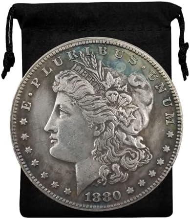 Kocreat Kopija 1880-morgan dolar za oblaganje srebrnih kovanica-replika U.S Old Original pre Morgan Souvenir Coin Coin Coin
