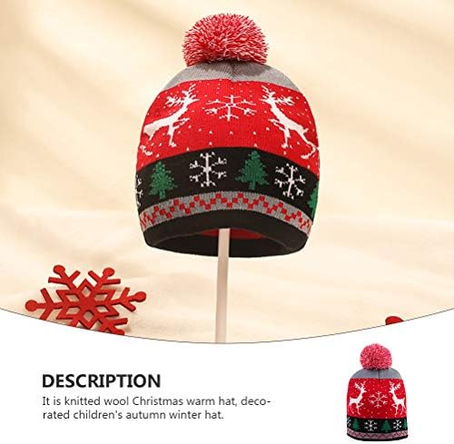 1pc pleteni vuneni topli Božićni šešir dječji ukras šešir Zima Jesen zabava usluge