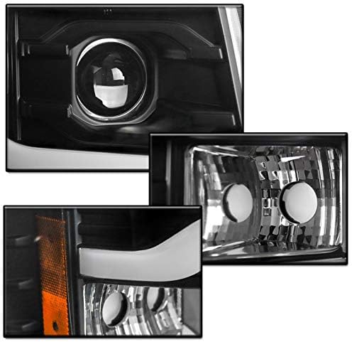 Crna prednja svjetla projektora s plavim LED prednjim svjetlima od 6,25 za izdanje iz 2007-2013