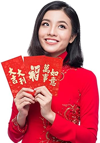 30kom crvene omotnice za kinesku Novu godinu 2022. novčana omotnica _ crvene vrećice za kinesku Novu godinu Pribor za proljetni