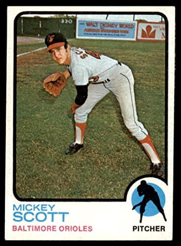 1973 Topps 553 Mickey Scott Baltimore Orioles Ex/Mt Orioles