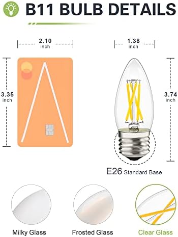LED luster s mogućnošću zatamnjivanja od 926 ekvivalentnih 40 vata žarulja za svijeće od 911 neutralna bijela boja 4000k