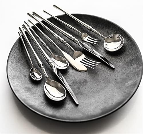Zlatni pribor za jelo srebrni pribor za jelo i žlica nož i vilica od nehrđajućeg čelika kuhinjski pribor za kućanstvo u zapadnom