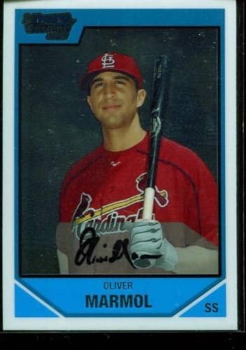 2007. Bowman Nacrt izbora izgledi Chrome Oliver Marmol BDPP17 St.Louis Cardinals Rookie Baseball Card
