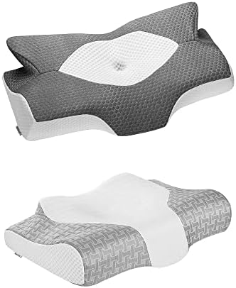 Elviros jastuk cervikalne memorije pjene, kontura jastuka za vrat, podesivi jastuk za ergonomski krevet za spavanje bočnih,