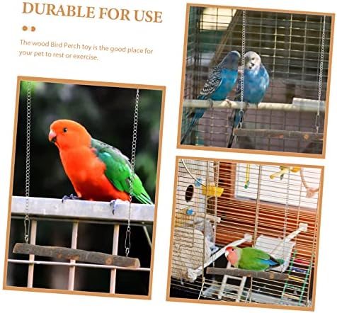 Ipetboom ptice igračke ptice igračke 4pcs viseći papagaj kavez viseća papagaga papagaja grane drvene postolje smiješna igračka