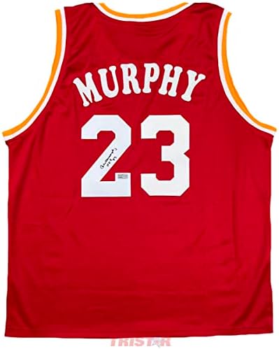 Calvin Murphy potpisao je Autografirani Houston Rockets Custom Jersey upisani Hof 93 Tristar