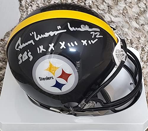 Mini kaciga Jerrie Mullins s autogramom Pittsburgh Steelersa i AMEDA-NFL Mini kacige s autogramom
