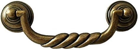4,5 C-C Antička brončana ladica za jamčevu Povlačenje ručice za ljuljanje ormar vuče gumb za ormarić vintage stil 114 mm