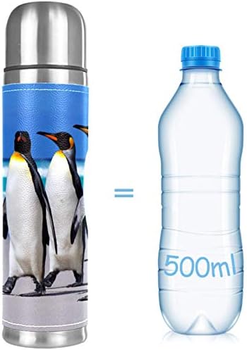 Nehrđajući čelik vakuum izolirana šalica, plaža Penguin Print termos boca za vodu za vruća i hladna pića Djeca odrasli 17