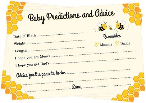 Kartice s predviđanjima i savjetima za pčelinju bebu-ukupno 24