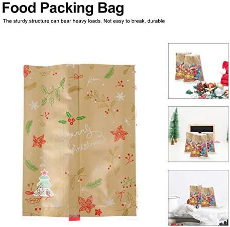 50pcs vrećice za pečenje božićnih kolačića prozirne plastične celofanske vrećice blagdanska poslastica poklon vrećice za