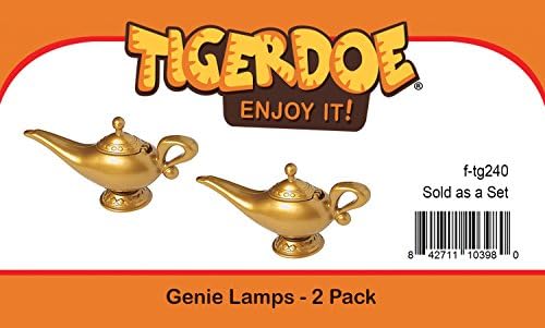 Tigerdo duh svjetiljka - 2 pakiranja-Čarobna svjetiljka - Pribor za kostim Duha-rekviziti za duh svjetiljku