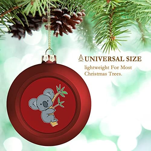 Crtani koala božićne kuglice velike ukrase otporne na božićno ukras drveća