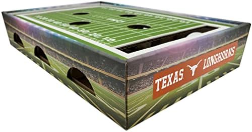 Kućni ljubimci Prvi NCAA Texas Longhorns Cat Scratch Box, Dan igre Mačka igračka, NCAA Football Field dizajniran mačji Scrather
