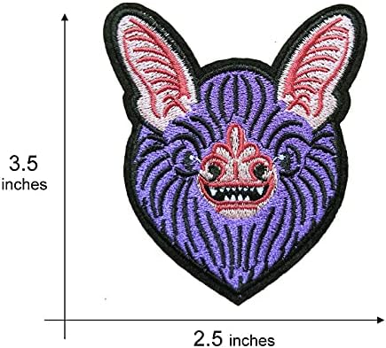 Kloriz Horror Evil Bat vezeno glačalo na opremi za odjeću Applique