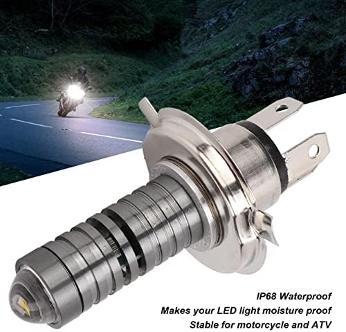 Qiilu LED žarulje, 12-24V motociklista LED žarulja H4 utikač visoka niska greda IP68 vodootporna univerzalna modifikacija