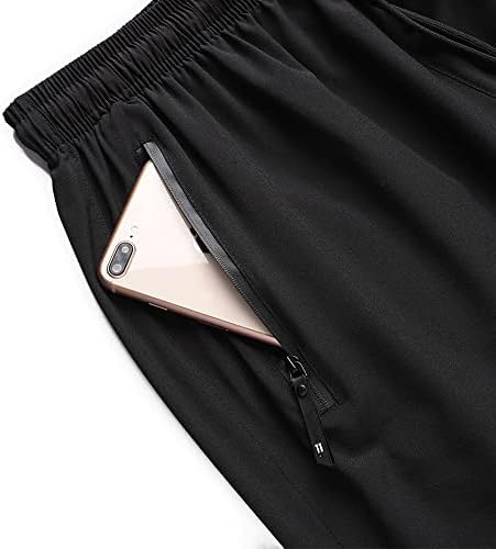 Zooyung Boys koji trče kratke hlače brze suhe lagane atletske kratke hlače s džepovima s patentnim zatvaračem za trening