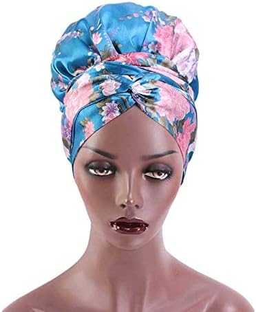 Wpyyi žene satenski udahnuti šešir salon salon močvar za noćni kasa za kosu tisak šešir turban poklopac omota za kosu kupanje