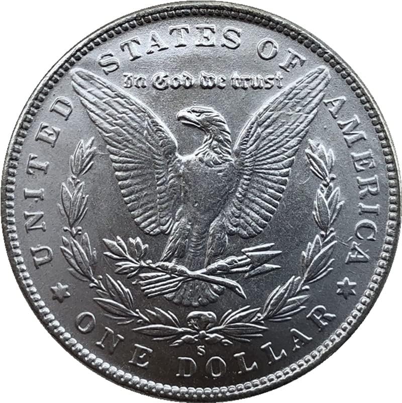 1882S verzija američkog Morgan Coin Silver Dollar mesingana sa srebrnim antiknim rukotvorinama stranih komemorativnih kovanica