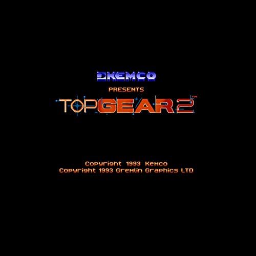 Romgame Top Gear 2 NTSC Verzija 16 -bitni 46 pin Big Grey Game Card za igrače u SAD -u igrača