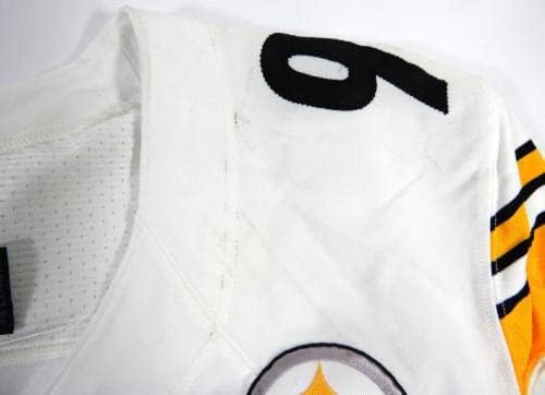 2014. Pittsburgh Steelers 99 Igra izdana White Jersey 46 DP48943 - Nepotpisana NFL igra korištena dresova
