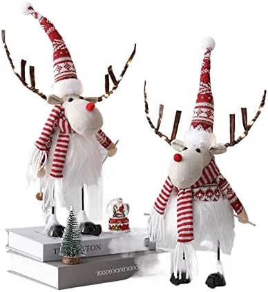 Pifude božićni ukrasi božićni ukras ručno rađene lutke s uvlačenjem proljetnih nogu ukras božićnog drvca