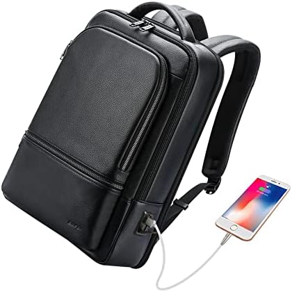 Bopai originalni kožni ruksak za muškarce multifunkcionalne 15,6 inčni prijenosno računalo Premium Executive Business Putovanje