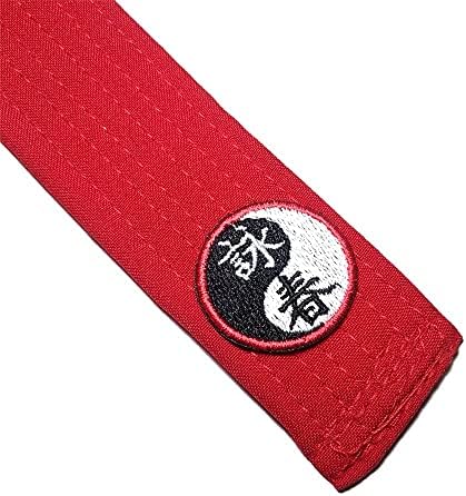 Atm155t+atm156t krilo chun kuen kung fu yin yang kanji vez zakrpa željezo ili šiva kimono raspon pojas mala veličina