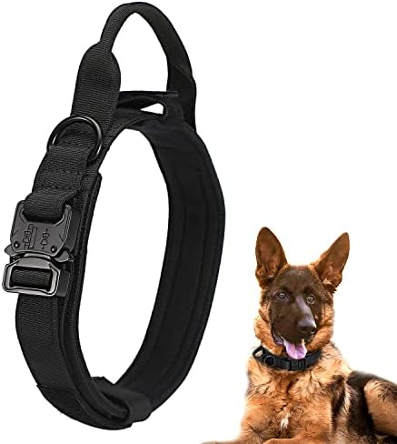 Pas taktički ovratnik vojni trening za pse za ovratnike i kopča teških metala za medimum veliko ponašanje u treningu pasa