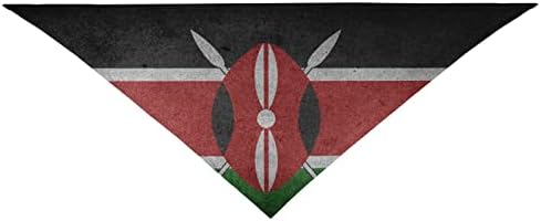 Retro Kenija zastava kućni ljubimac štene mačke bajaklava trokut bibs šal bandana ovratnik vrathief mchoice za bilo koji