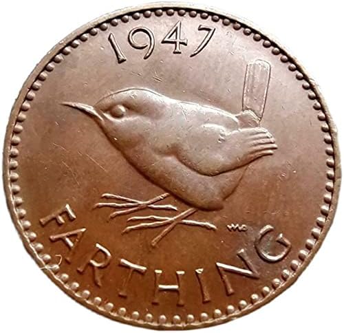 Robin British 1 Francuski novozelandski novčić 1939-1950. Promjer 20 mm, bakarni novčić George VI Osmi razred