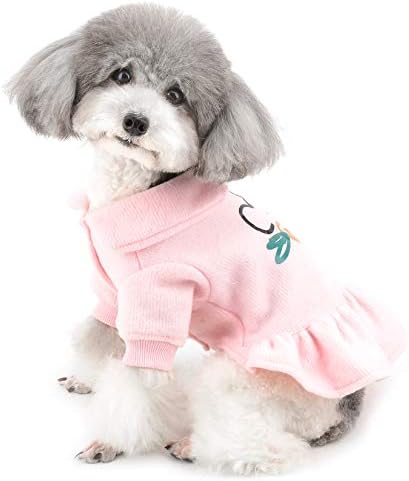 Ranphy mala pseća pamučna haljina kućna ljubimca topla odjeća štene princeza haljine mačja suknja u cjelokupnom odjeću za